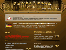 Tablet Screenshot of parkettafelujitas.hu
